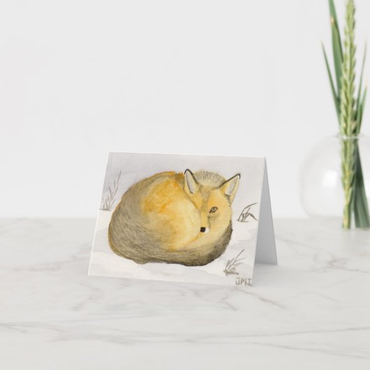 Red Fox Bedankkaart (Voorkant)
