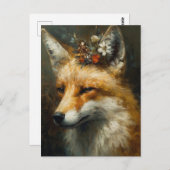 Red Fox Boho Briefkaart (Voorkant / Achterkant)