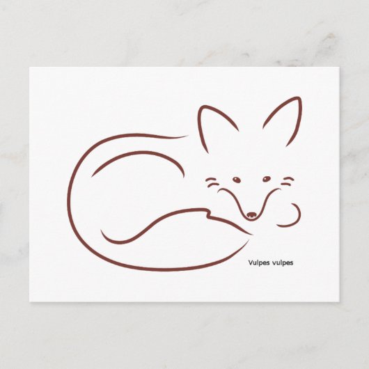 Red Fox Briefkaart (Voorkant)