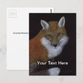 Red Fox Briefkaart (Voorkant / Achterkant)