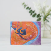 Red Fox. Briefkaart (Staand voorkant)