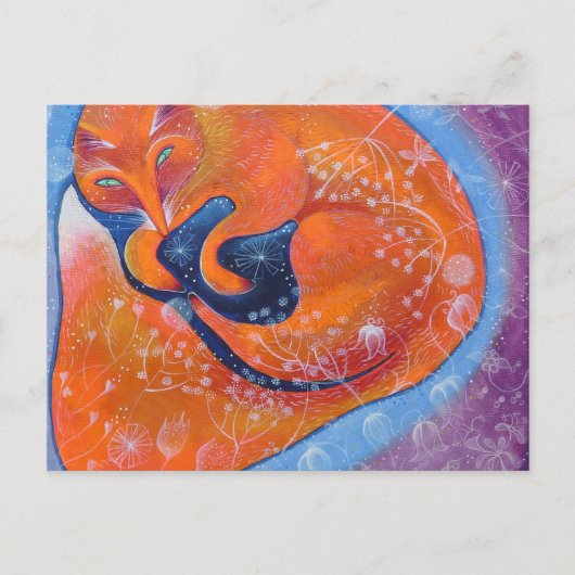 Red Fox. Briefkaart (Voorkant)
