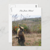 Red Fox Briefkaart (Voorkant / Achterkant)