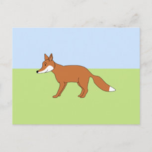 Red Fox. Briefkaart