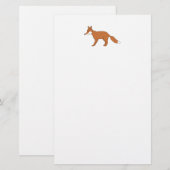 Red Fox. Briefpapier (Voorkant / Achterkant)