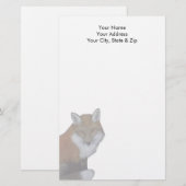 Red Fox Briefpapier (Voorkant / Achterkant)