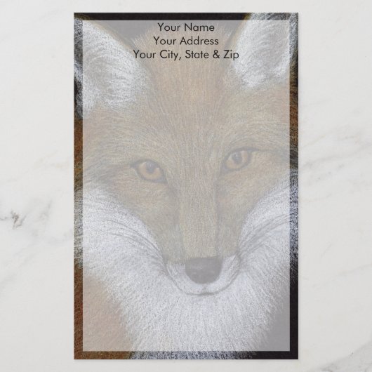 Red Fox Briefpapier (Voorkant)