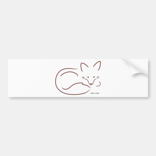 Red Fox Bumpersticker (Voorkant)