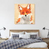 Red Fox Canvas Afdruk (Insitu (Slaapkamer))