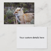 Red Fox - Carte de visite (Devant / Derrière)