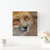Red Fox Clock Vierkante Klok (Huis)