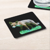 Red Fox Cub Onderzetter (Schuin)