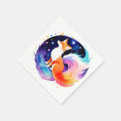 Red Fox Dreams Verjaardag Servet (Hoek)