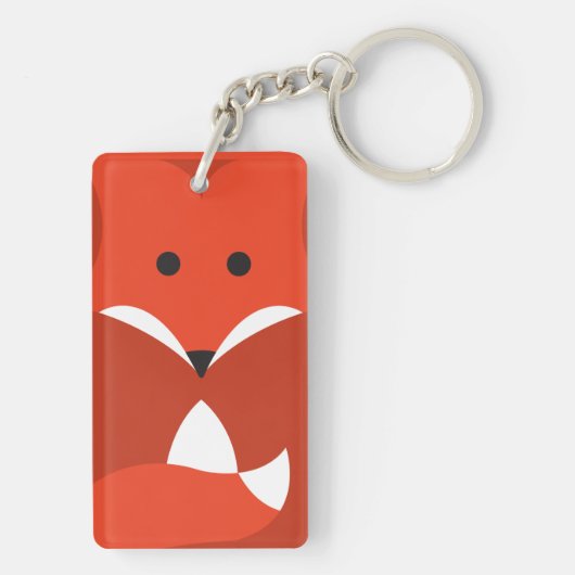 Red Fox dubbelzijdig Sleutelhanger (achterkant)