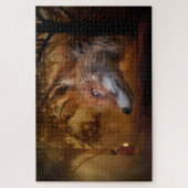 Red Fox en Girl Legpuzzel (Verticaal)