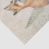 Red Fox Fern Mushroom Woodland Forest Decoupage Tissuepapier (Detail)