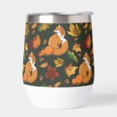 Red Fox Feuilles Acorns Green (Gauche)