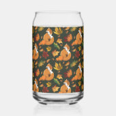 Red Fox Feuilles Acorns Green (Recto)