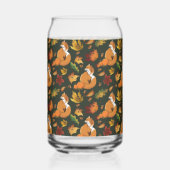 Red Fox Feuilles Acorns Green (Gauche)