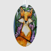 Red Fox Floral Nature Art (devant)