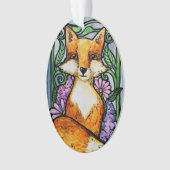Red Fox Floral Nature Art (devant)
