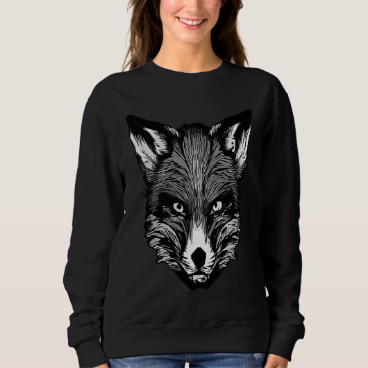 Red fox forest animal wild predator artwork  1 trui (Voorkant)