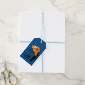 Red Fox Forest pompoenen Cadeaulabel (Met Touw)