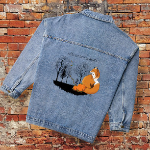 Red Fox Forest pompoenen Denim Jacket