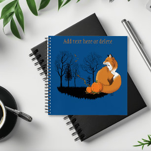 Red Fox Forest pompoenen Notitieboek