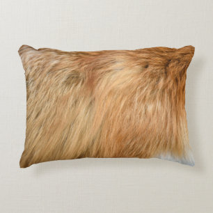 Red Fox Fur Pattern Tegel Accent Kussen