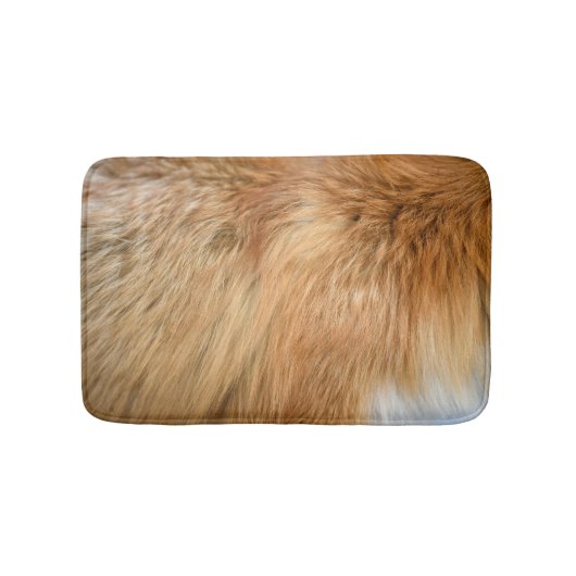 Red Fox Fur Pattern Tegel Badmat (Voorkant)