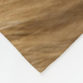 Red Fox Fur Pattern Tegel Fleece Deken (Hoek)