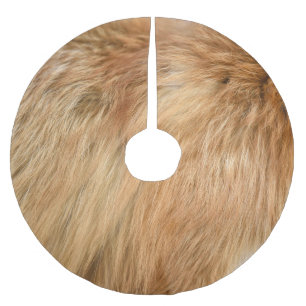Red Fox Fur Pattern Tegel Kerstboom Rok