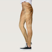 Red Fox Fur Pattern Tegel Leggings (Links)