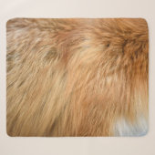 Red Fox Fur Pattern Tegel Sherpa Deken (Voorkant (horizontaal))