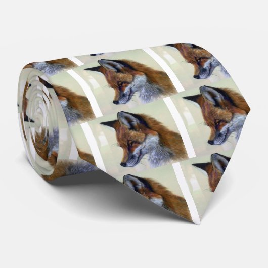 Red Fox (hoofdstudie) Stropdas (Opgerold)