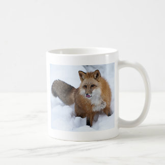 Red Fox in de sneeuw Koffiemok