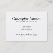 Red Fox in de valsneeuw Visitekaartje (Achterkant)