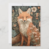 Red Fox in een Victoriaans Engelse tuin Bedankkaart (Voorkant)