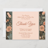 Red Fox in een Victoriaans Engelse tuin Bedankkaart (Achterkant)