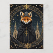 Red fox in robes briefkaart (Voorkant)