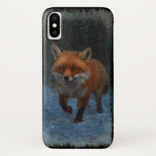 Red Fox in Winter iPhone X Hoesje