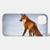 Red Fox in Winter Snow Case-Mate iPhone Case (Achterkant (horizontaal))