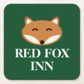 Red Fox Inn pub aangepaste bar onderzetters (Voorkant)