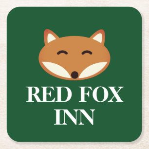 Red Fox Inn pub aangepaste bar onderzetters