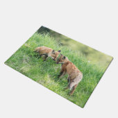 Red Fox Kits Deurmat (Schuin)