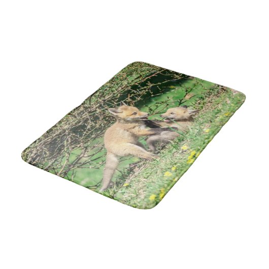 Red Fox Kits Speling Badmat (Gekanteld)