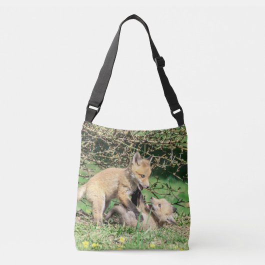 Red Fox Kits Speling Crossbody Tas (Voorkant)