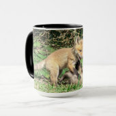 Red Fox Kits Speling Mok (Voorkant links)