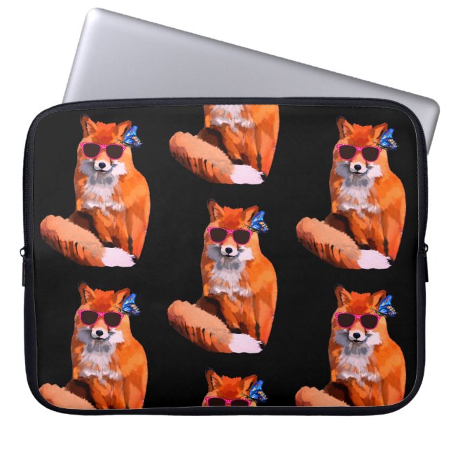 Red Fox Laptop Sleeve (Voorkant)
